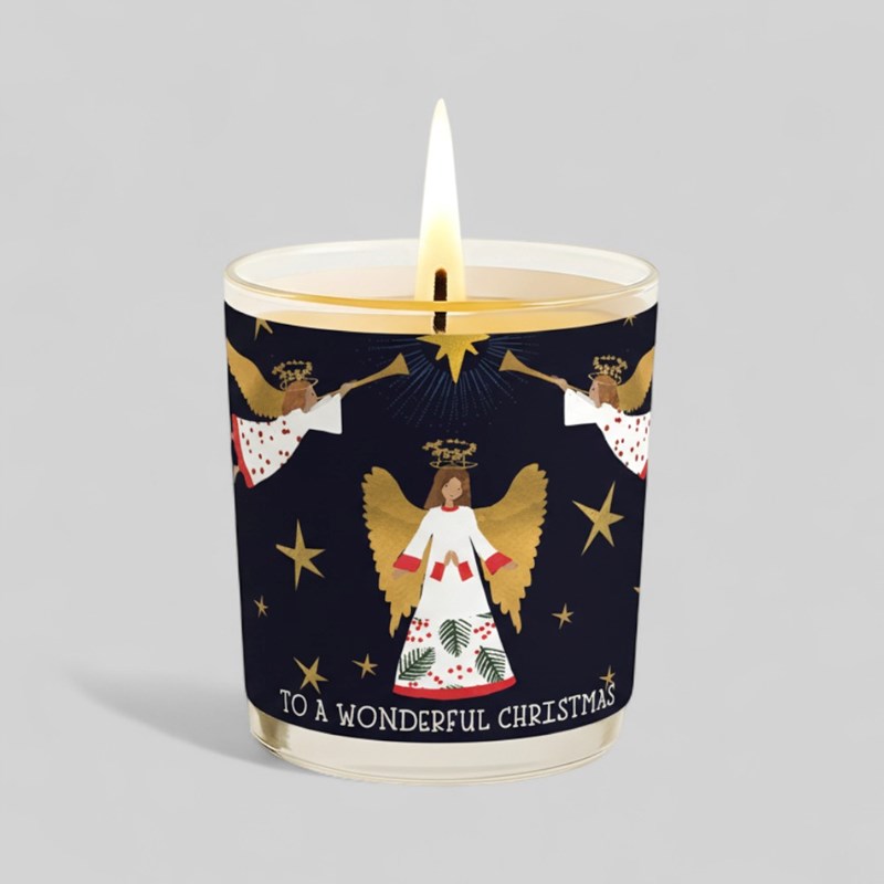 An image of Vanilla Scented Christmas Candle - Angels