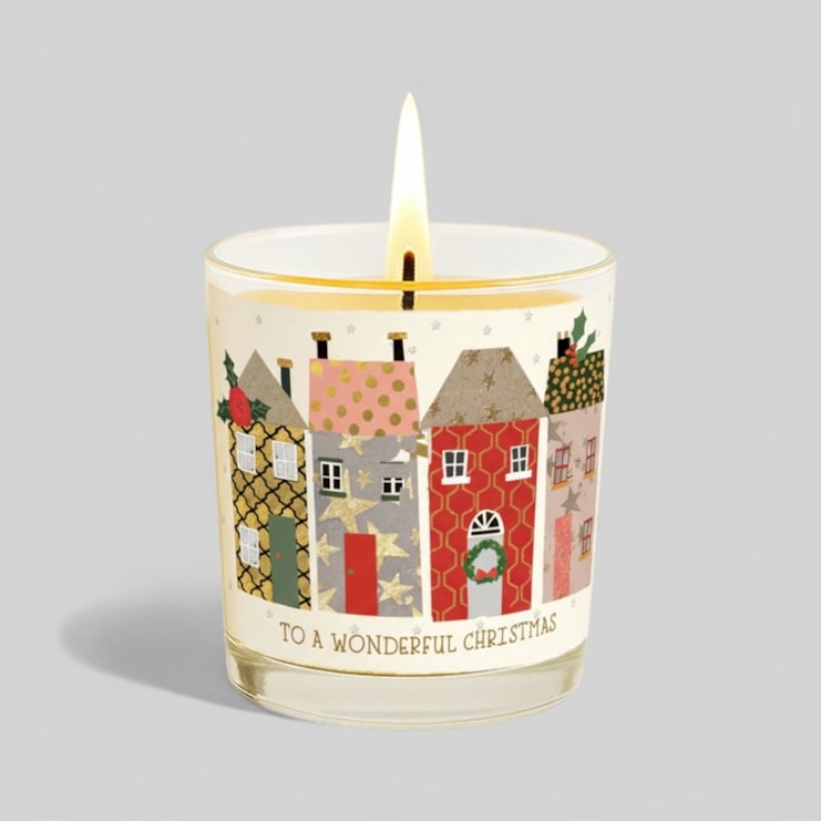 Vanilla Scented Christmas Candle - Christmas Street Vanilla Scented Christmas Candle - Christmas Street