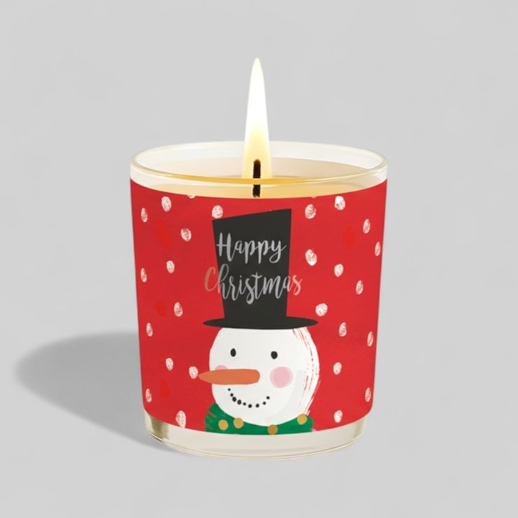 Vanilla Scented Christmas Candle - Snowman In A Top Hat Vanilla Scented Christmas Candle - Snowman In A Top Hat