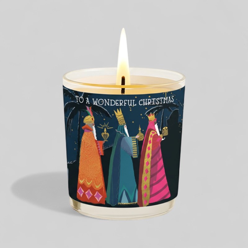 An image of Vanilla Scented Christmas Candle - The Three Kings