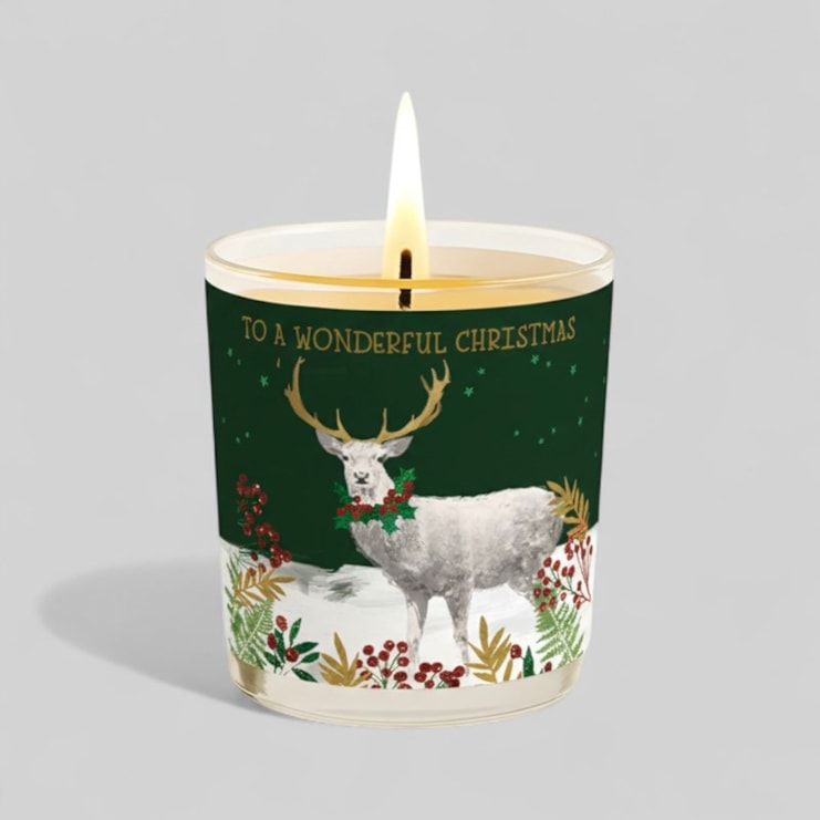 Vanilla Scented Christmas Candle - Reindeer