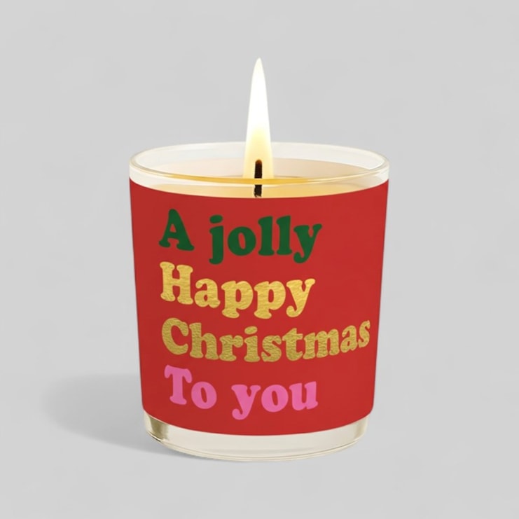 Vanilla Scented Christmas Candle - A Jolly Happy Christmas Vanilla Scented Christmas Candle - A Jolly Happy Christmas