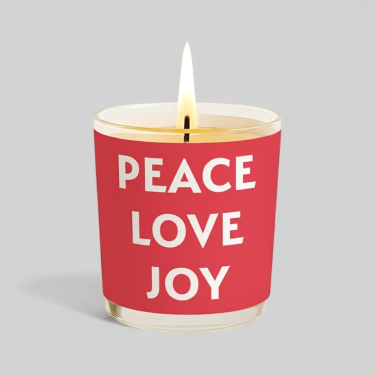 Vanilla Scented Christmas Candle - Peace Love Joy Vanilla Scented Christmas Candle - Peace Love Joy