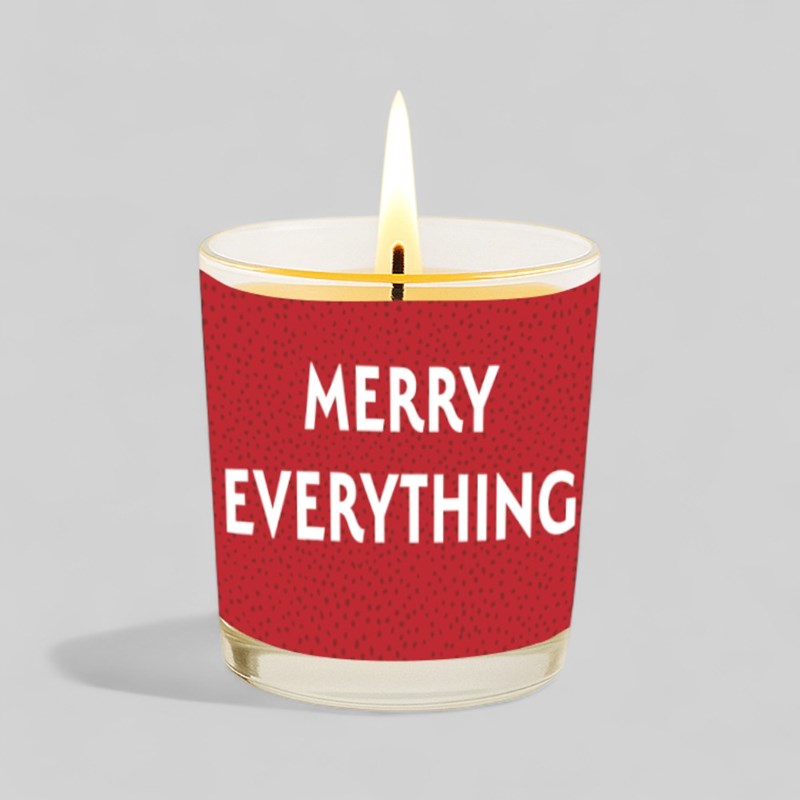 An image of Vanilla Scented Christmas Candle - Merry Everything