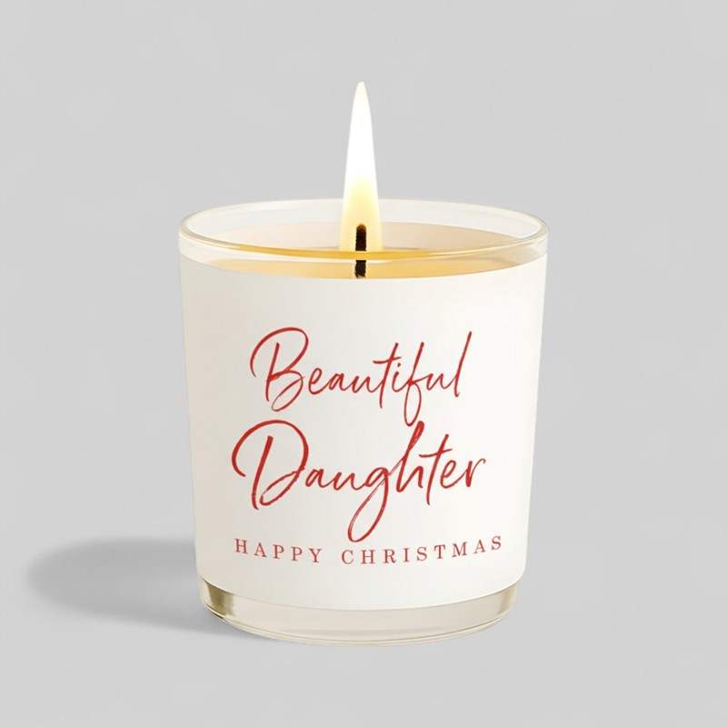 An image of Vanilla Scented Christmas Candle - Beautiful Daughter