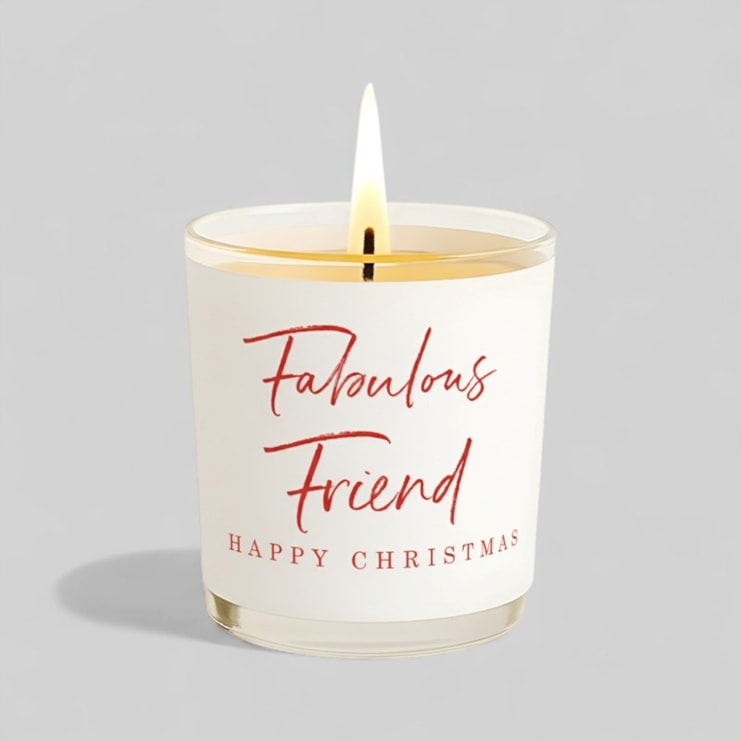 Vanilla Scented Christmas Candle - Fabulous Friend Vanilla Scented Christmas Candle - Fabulous Friend