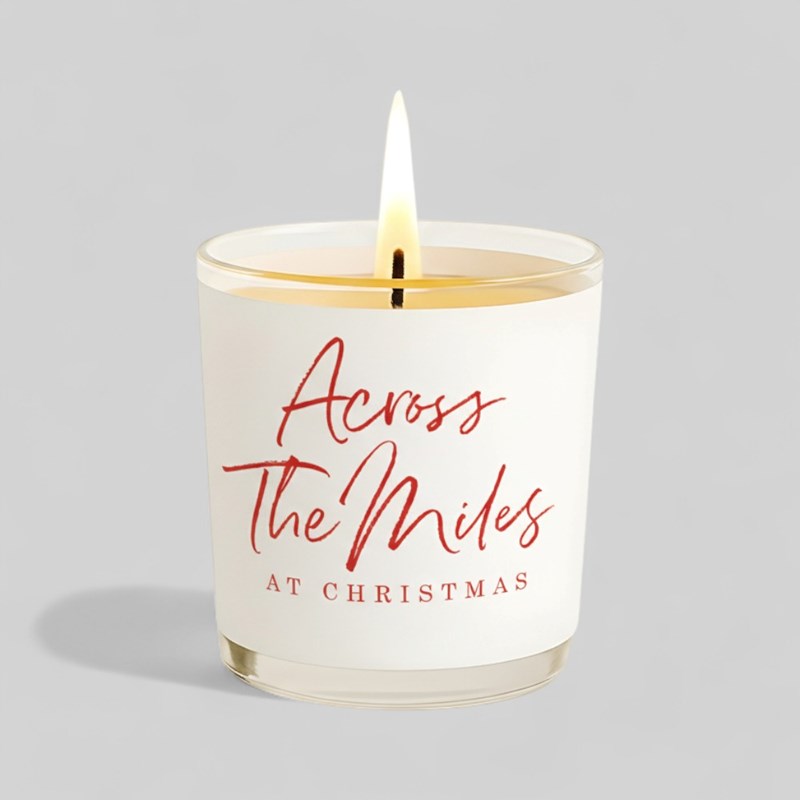 An image of Vanilla Scented Christmas Candle - Across The Miles