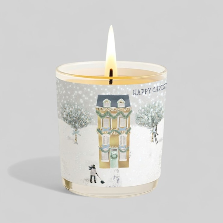 Vanilla Scented Christmas Candle - Gold House In The Snow Vanilla Scented Christmas Candle - Gold House In The Snow