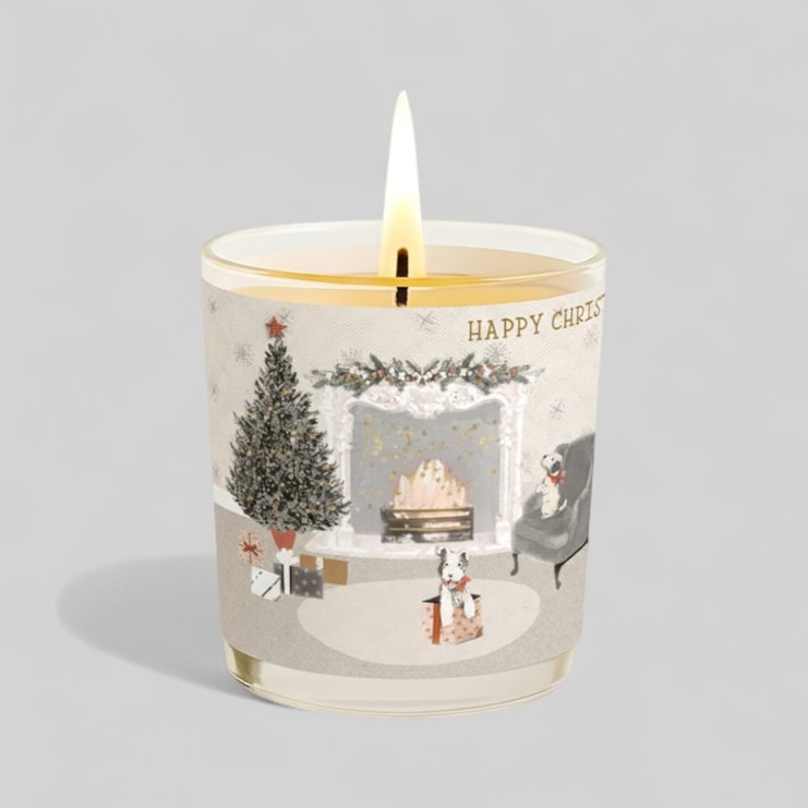 Vanilla Scented Christmas Candle - Cosy Christmas Lounge