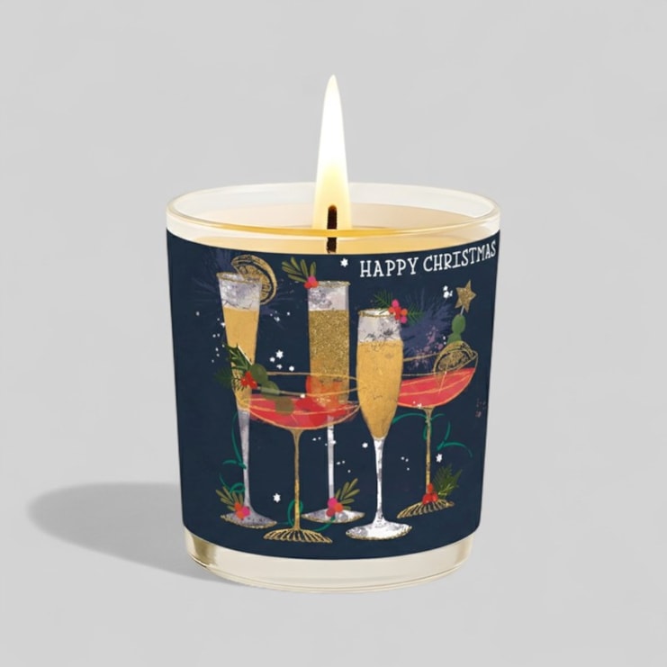 Vanilla Scented Christmas Candle - Festive Drinks