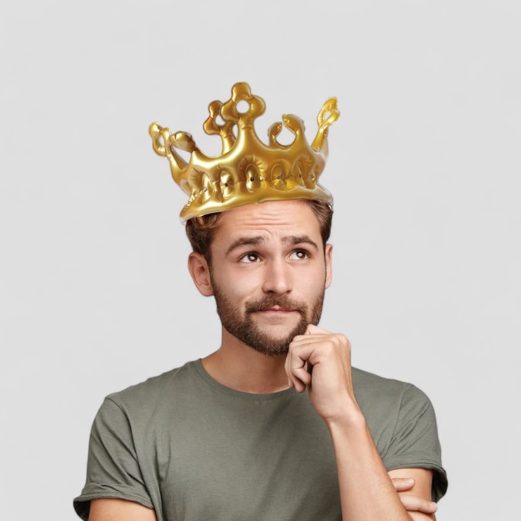 Party Inflatable Gold Crowns