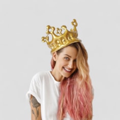 Party Inflatable Gold Crowns