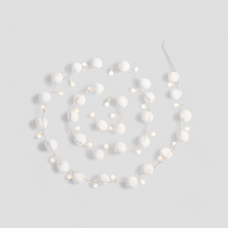 Pom Pom Light Chains | Rainbow or White