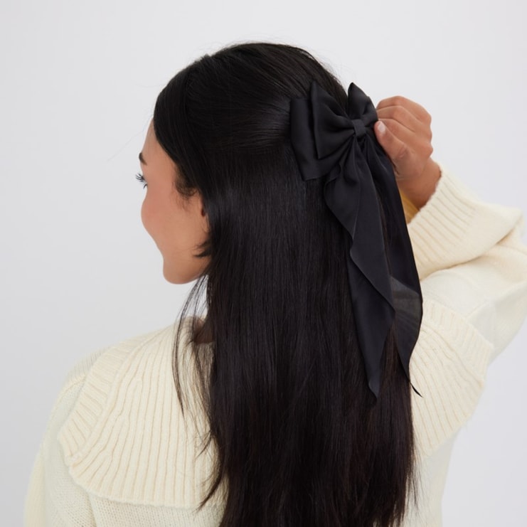 Satin Flowy Bow Clip | Available In 3 Colours