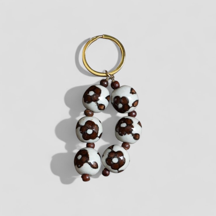 Ceramic Bead Keyrings Ceramic Bead Keyrings