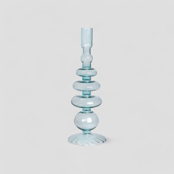 Glass Candlesticks | Choose From Three Colours
