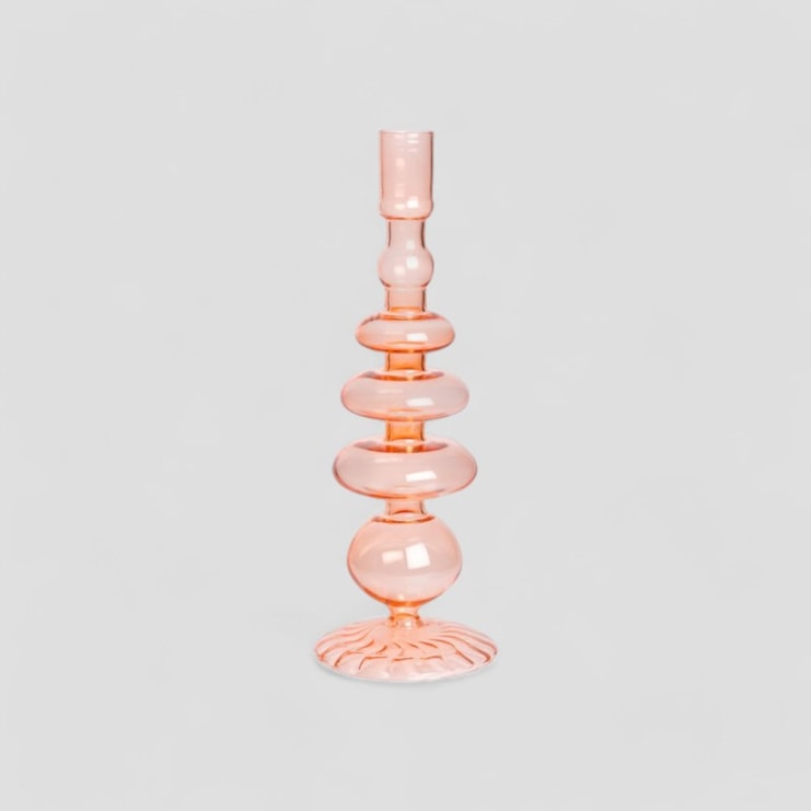 Glass Candlesticks | Choose From Three Colours Glass Candlesticks | Choose From Three Colours