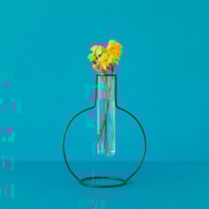 Silhouette Black Metal Vase