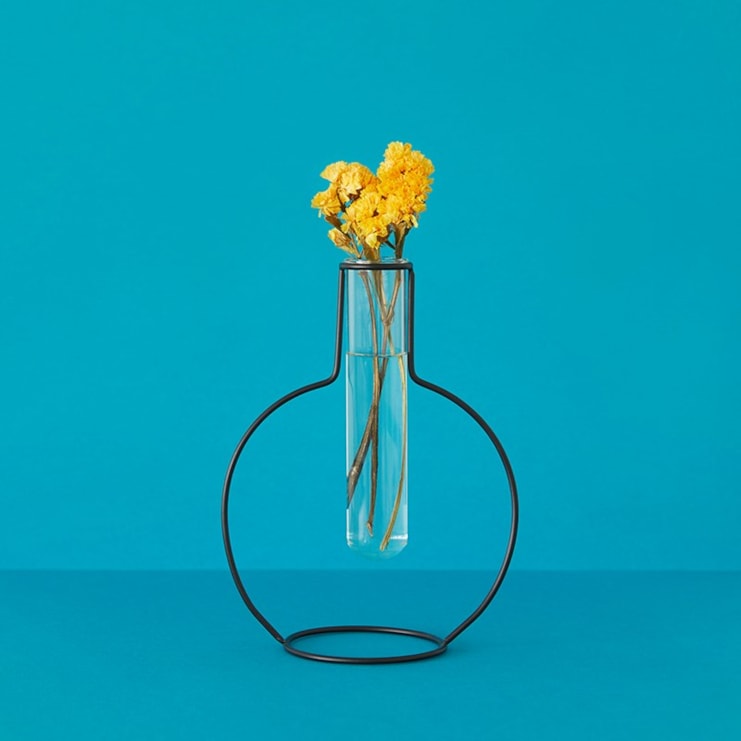 Silhouette Black Metal Vase