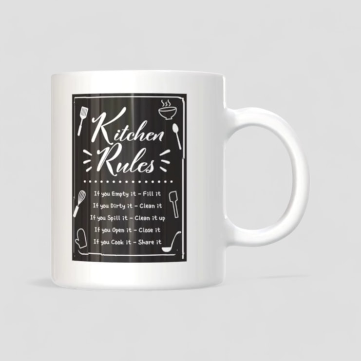 Kitchen Rules Mugs Kitchen Rules Mugs