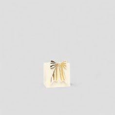 Gold Bow Ivory Gift Bag Gold Bow Ivory Gift Bag