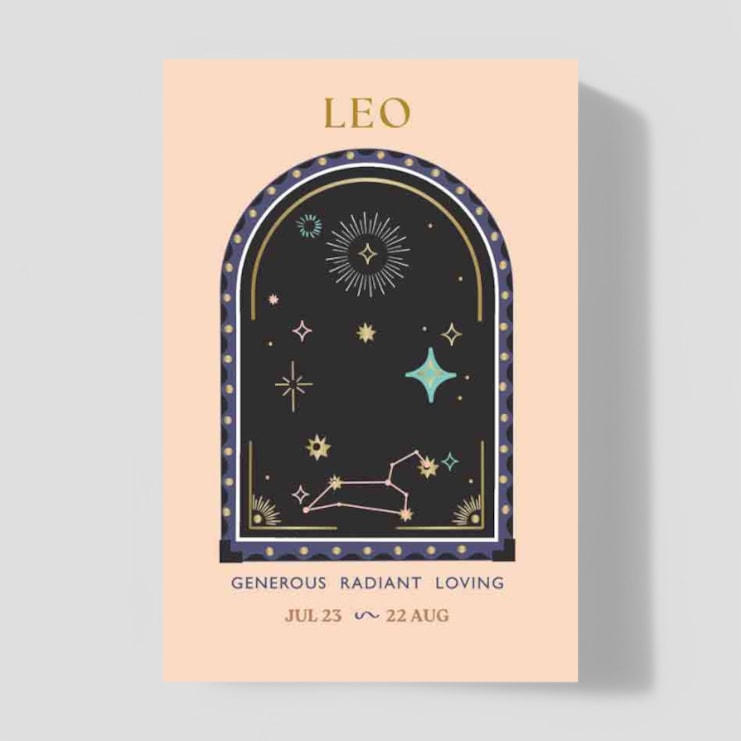 Horoscope Necklace Card