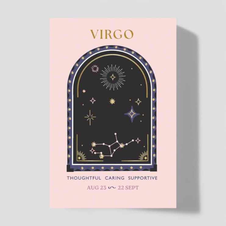 Horoscope Necklace Card