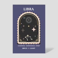 Horoscope Necklace Card