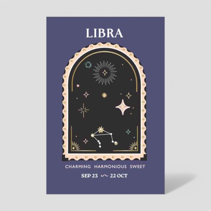 Horoscope Necklace Card